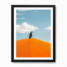 Penguin In The Desert 7 Art Print