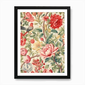 Floral Wallpaper 142 Art Print