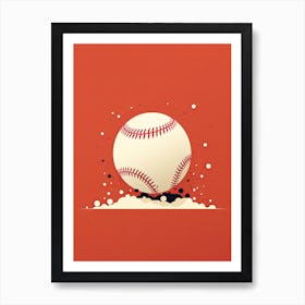 Baseball Ball 3 Art Print