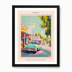 Kitsch Retro Painting Illustration 2 Poster Art Print