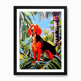 A Painting Of A Dog In Royal Botanic Gardens, Kew United Kingdom In The Style Of Pop Art 03 Art Print