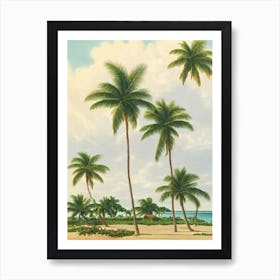 Shoal Bay East Anguilla Vintage Art Print