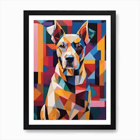 Geometric Dog Art Print