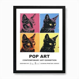 Poster Cats Pop Art 3 Art Print