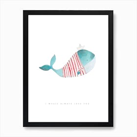 Whale Solo Art Print