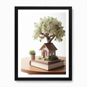 Small House On A Tree Art Print