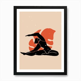 Yoga Poses 1 Art Print