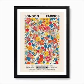 Poster Flower Luxe London Fabrics Floral Pattern 3 Art Print
