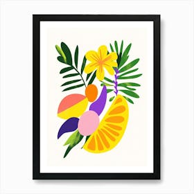 Tropical Fruit Art Print