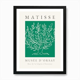 Matisse Green Tree Print Art Print