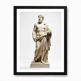 Aphrodite Greek Statue Cool Realistic Illustration Poster