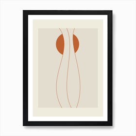 Orange And Brown Art Print