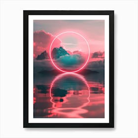 Red Circle 1 Art Print