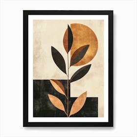 Abstract Leaf Canvas Print 5 Art Print