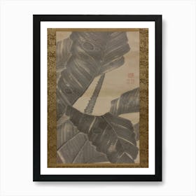 Banana Leaves, Itō Jakuchū Art Print