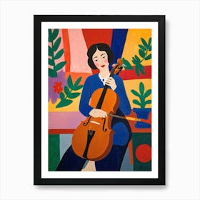 Cellist Art Print