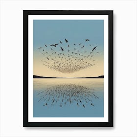 Birds In Flight Canvas Print Art Print