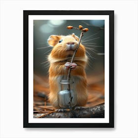 Cute Guinea Pig Art Print