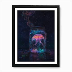 Jellyfish In A Jar 2 Art Print