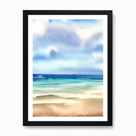 Torakina Beach, Australia Watercolour Art Print