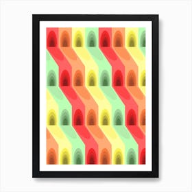 Abstract Geometric Pattern Art Print