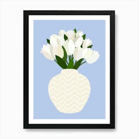 Tulip Arrangement - Blue Poster