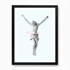 Hula Hoop Jesus Art Print