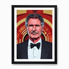 Harrison Ford Illustration Movies Art Print