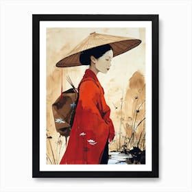 Asian Woman, Chine Art Print