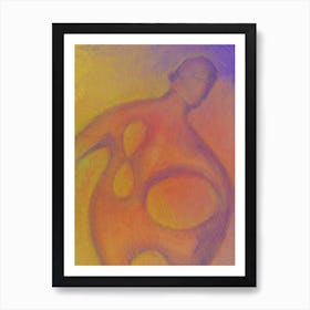 Abstract Painting. Human in a strange shape Art Print