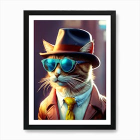 Cat Fantasy Art Print