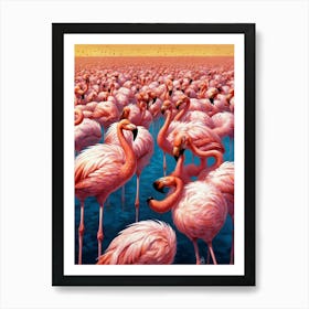 Pink Flamingos Poster