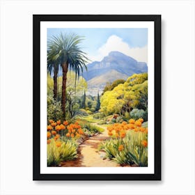 Kirstenbosch Botanical Garden South Africa Watercolour 5 Art Print