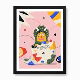 Triceratop Art Print