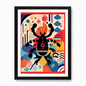 Scorpio Illustration Zodiac Star Sign 1 Art Print