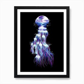 Jellyfish Explorer Art Print