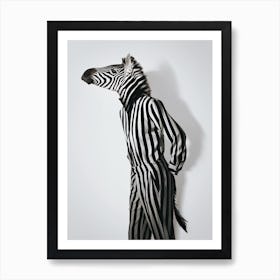 Fashion Zebra 3 Art Print