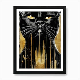 Black Cat 69 Art Print