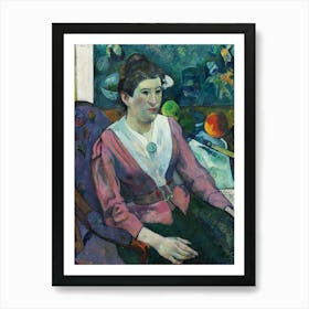 Woman In Front Of A Still Life By Cézanne (1890), Paul Gauguin Art Print