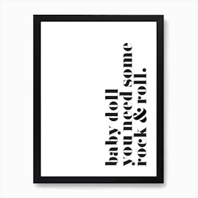 Rock And Roll Art Print
