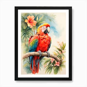 Parrot Painting Art Print