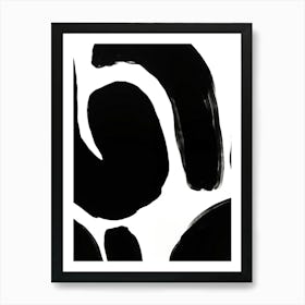 Black And White Swirls Art Print