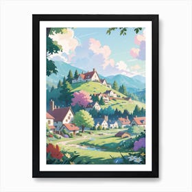 Beautiful Village Art Print
