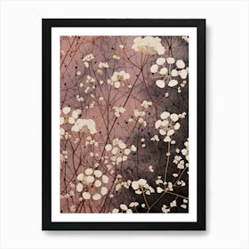 Flower Illustration Gypsophila Babys Breath 4 Art Print