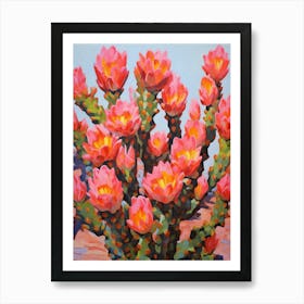 Cactus Painting Austrocylindropuntia Subulata 1 Art Print