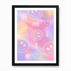 Smiley Face Painting Art Print