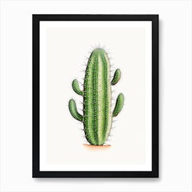 Nopal Cactus Marker Art 2 Art Print