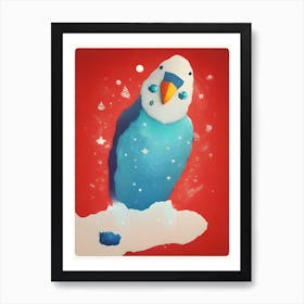 Dallas the Budgie Art Print