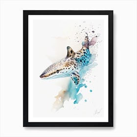 Angel Shark 3 Watercolour Art Print