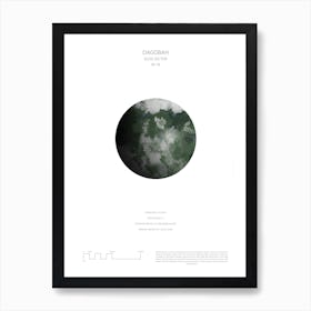 Star Wars Planet Poster - Dagobah Art Print